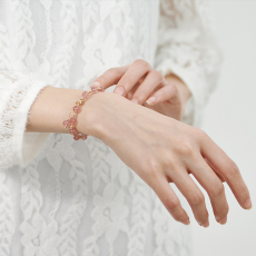 法蒂玛之手草莓晶手链——520给最爱的她的绝美好物